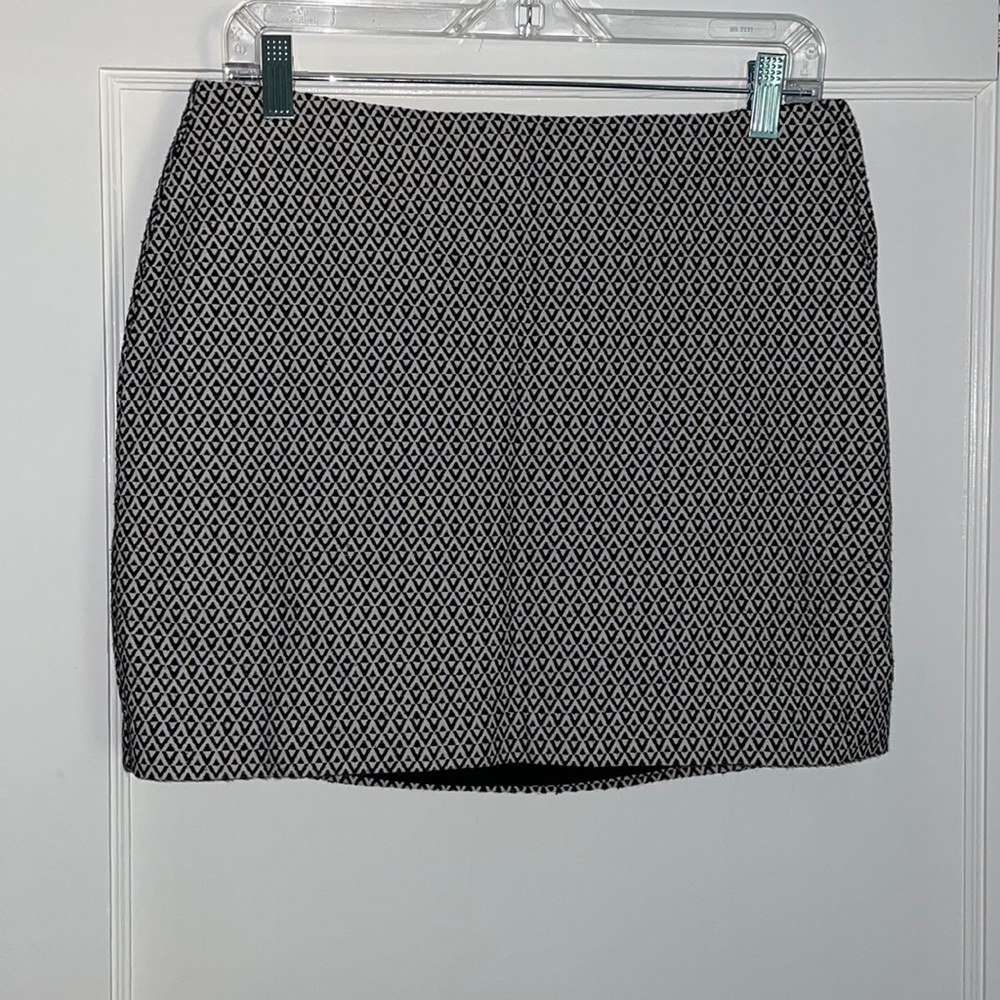Black and White Mini Skirt